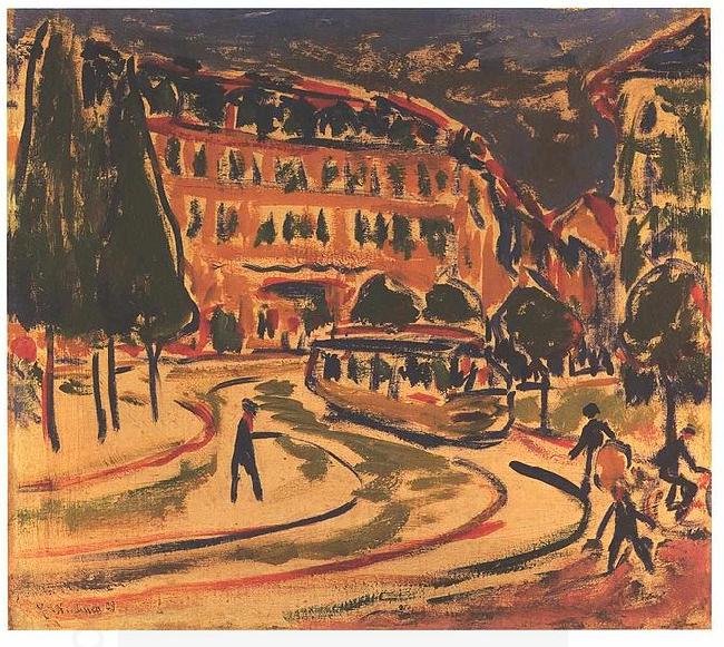 Ernst Ludwig Kirchner Tramway in Dresden China oil painting art